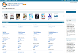 screenshot of Points of View Reference Center homepage