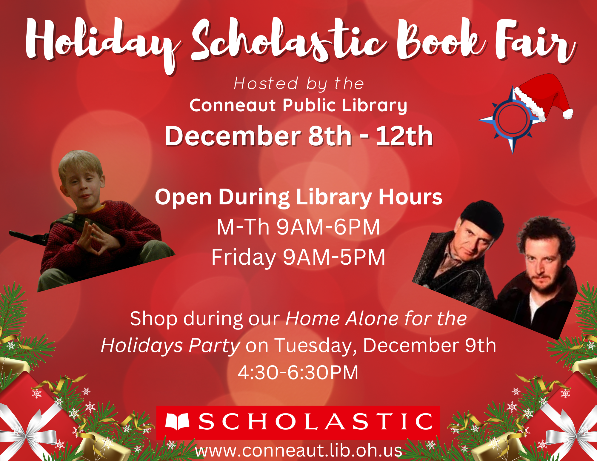 holiday scholastic book fair flyer