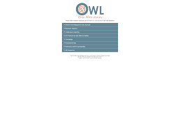 screenshot of Ohio Web Library homepage