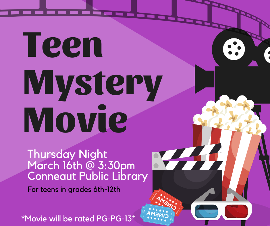 teen mystery movie flyer